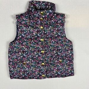 Crewcuts J Crew Marshmallow Puffer Vest Girls Sz XS Age 4 Lightweight Outdoors